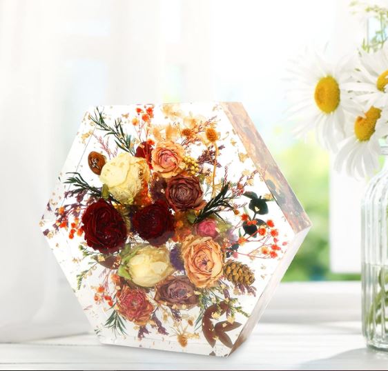 Hexagon Shape Deep Mould For Resin Preservation Silicon Mould