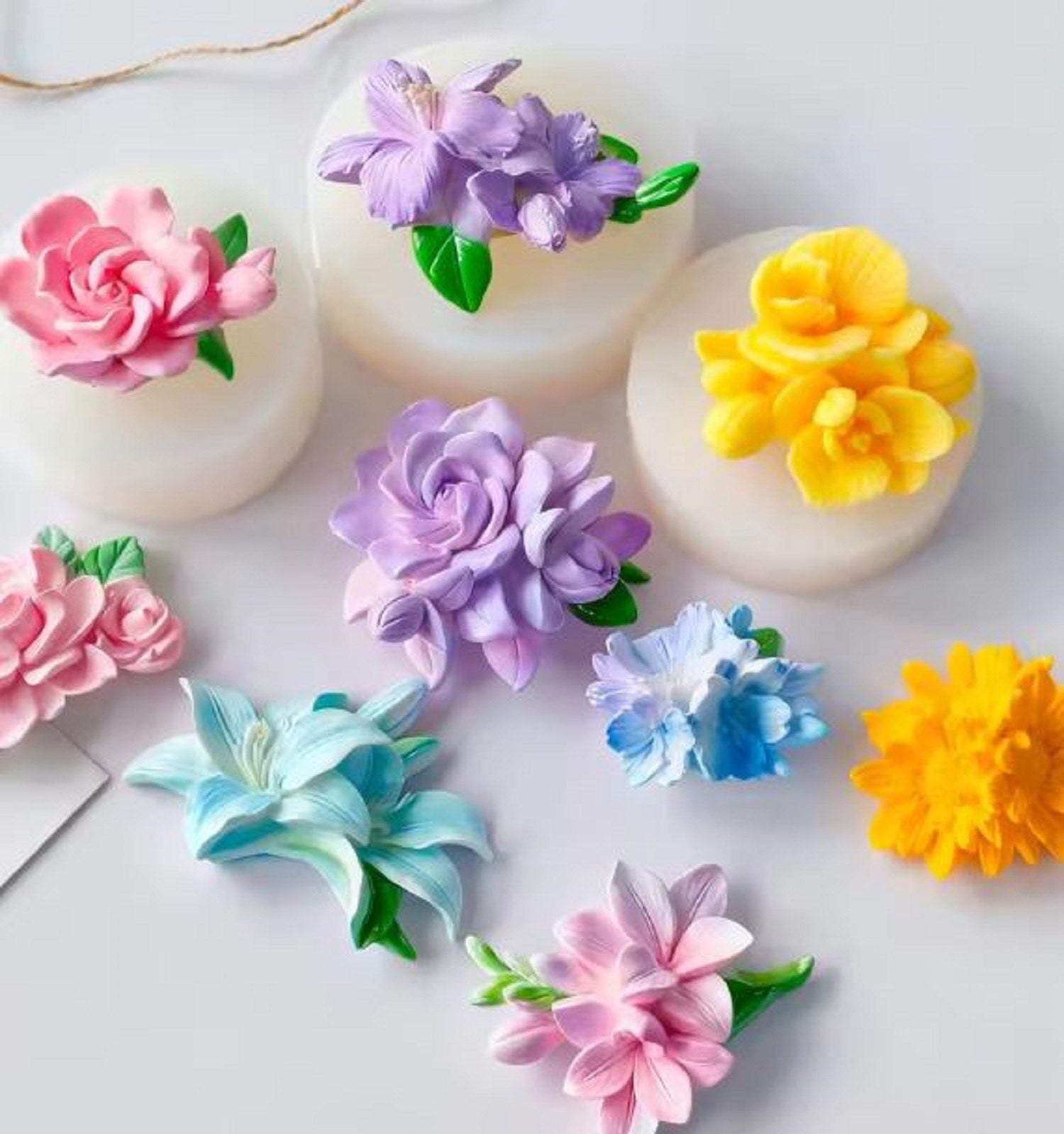 Hibiscus Flower Mould For Candle, Resin, Gypsum & Art Crafts Making Silicone Mold