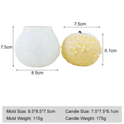 Honeycomb Round Beehive Beeswax Candle Mould DIY Handmade Soap Aromatherapy Diffuser Stone Silicone Mould