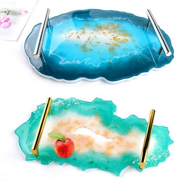 Irregular Fruit Plate Serving Board - Resin Silicone Mould - flexible non stick silicone mould for resin casting and mould making, best in UAE. Resin Art World Dubai.