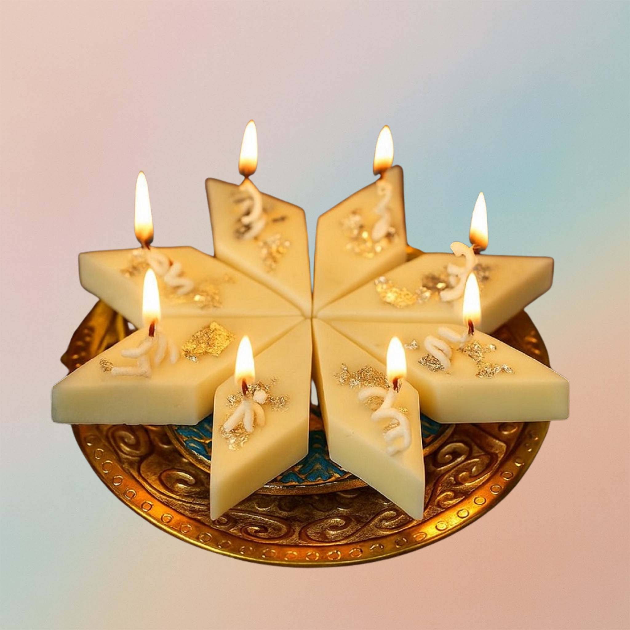 Kaju Katri Shape Silicone Candle Making Mould