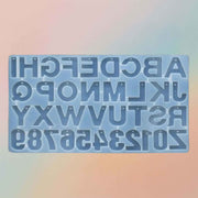Large Letter A to Z Mold DIY Letters Backwards Silicone Mold