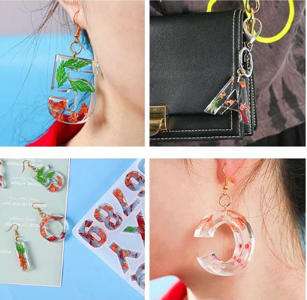 Large Letter A to Z Mold DIY Letters Backwards Silicone Mold