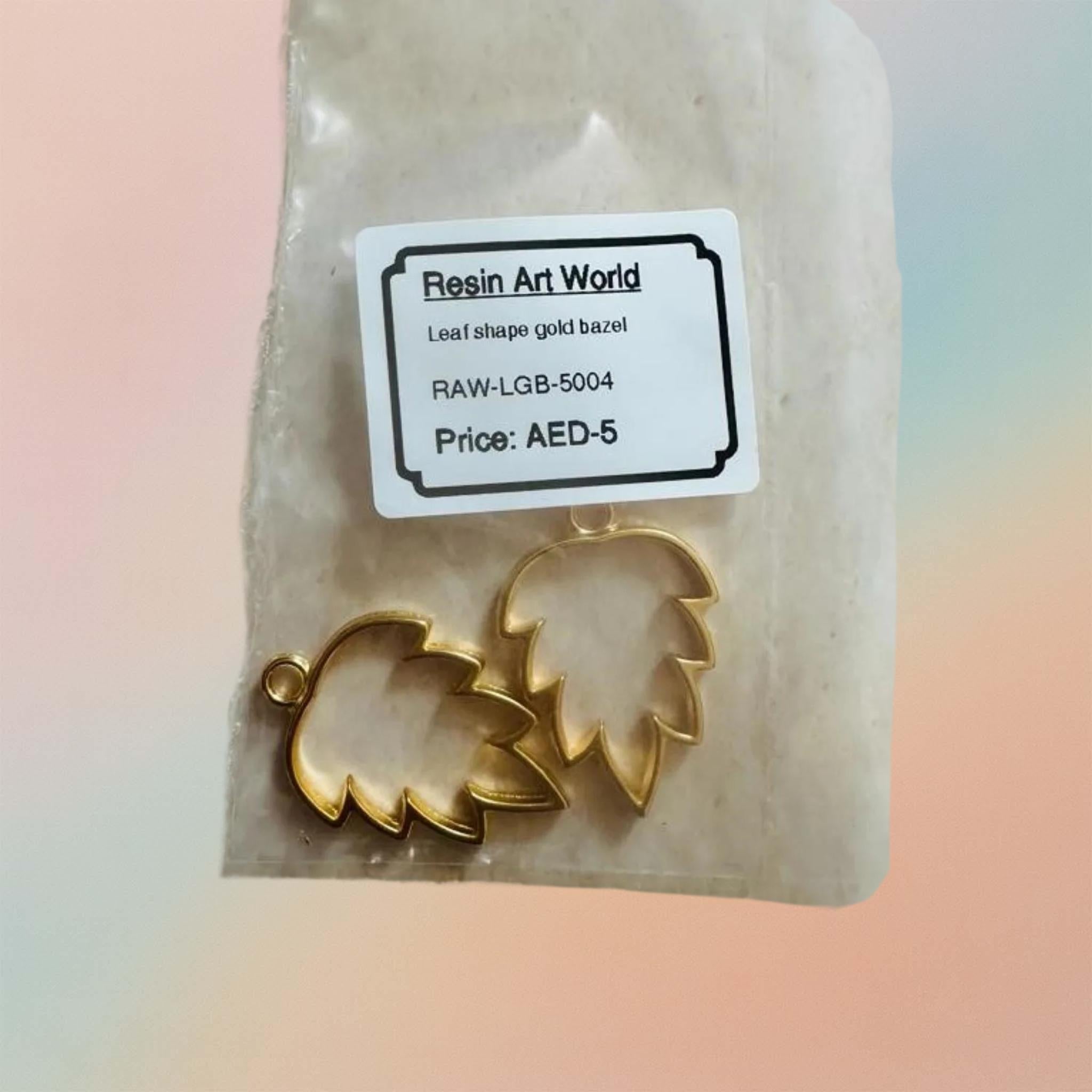 Leaf Shape Hollow Metal Bazel