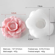 Lotus Flower Style 1 For Candle Resin, Gypsum, & Art Crafts Making Silicone Mold
