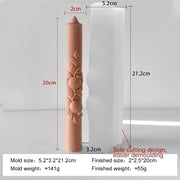 Long Pomegranate Cylinder Candle Silicone Mold DIY Aroma Cylinder Candle