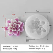 Lotus Aromatherapy Candle Silicone Mold 3d Flower Ornament Soap Fragrance Stone Pastry Pudding Baking Silicone Mold Small