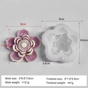 Lotus Candle Silicone DIY 3D Flower Resin & Plaster For Crafting
