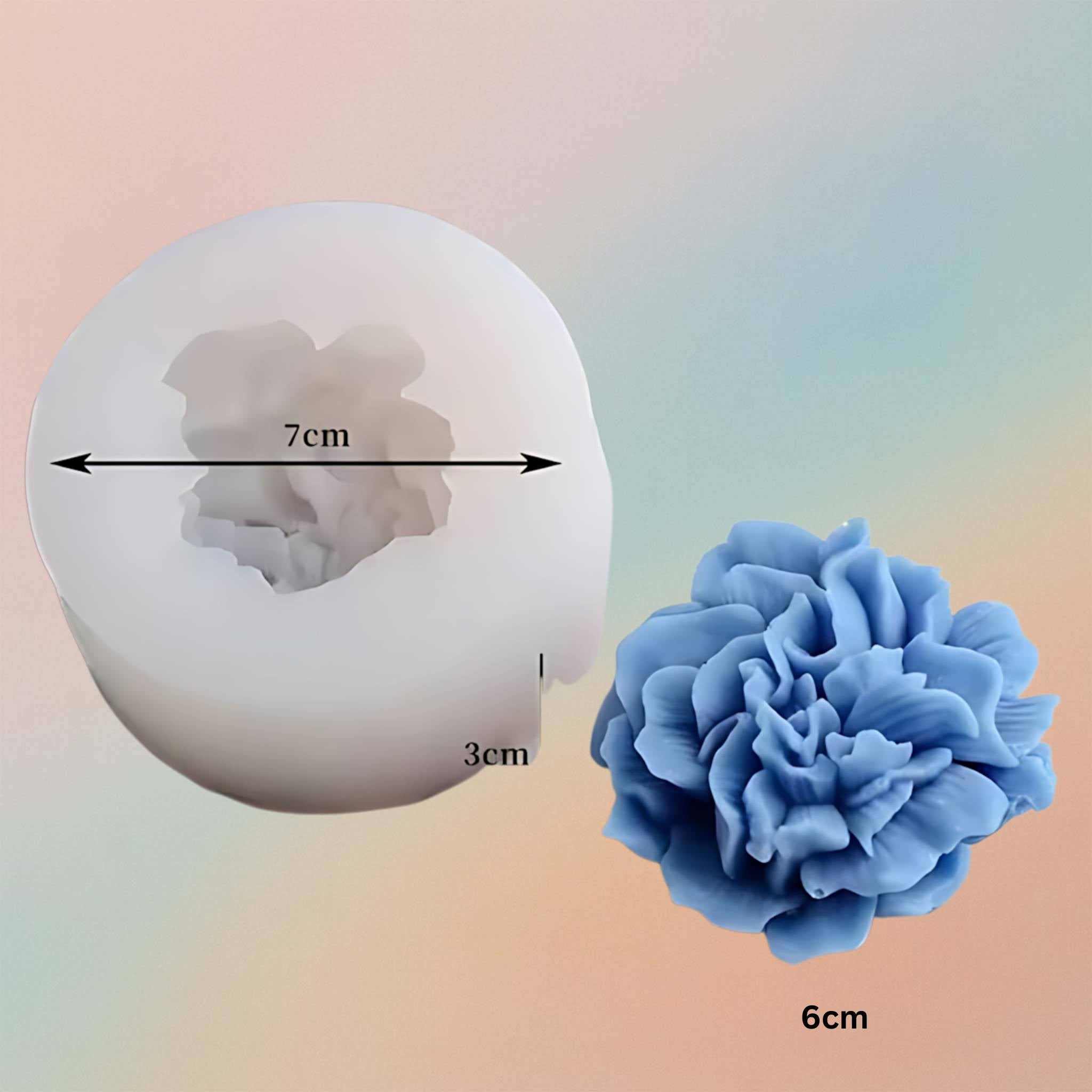 Lotus Rose Flower Series Decoration Silicone Candle Mold