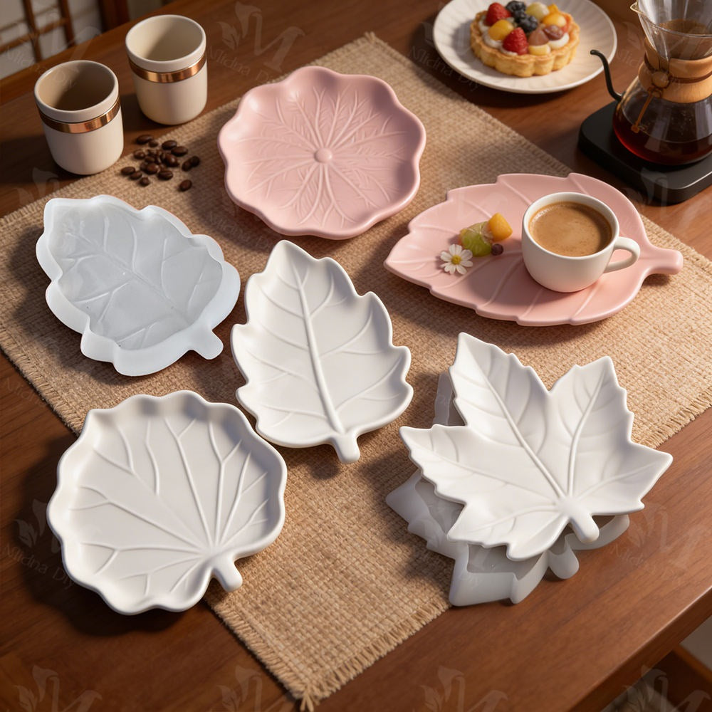 Lotus Leaf Shape Tray, Dish Silicone Mould For Resoiin, Gypsum & DIY Art Crafts