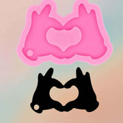 Love Keychain Mould DIY Epoxy Resin Silicon Mould Style 1