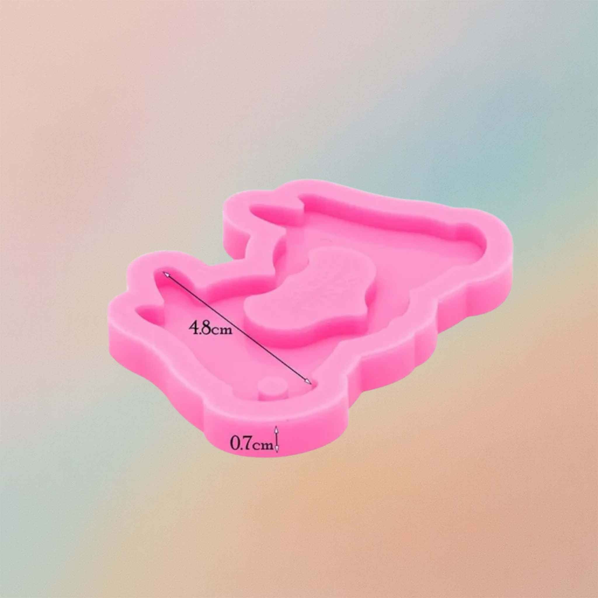 Love Keychain Mould DIY Epoxy Resin Silicon Mould Style 1