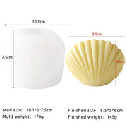 Large Size Shell Mould For Candle, Resin, Gypsum & Art Crafts Making Silicone Mold