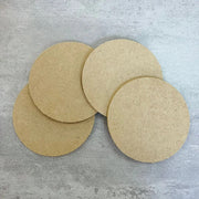 MDF Round Coasters 4pcs