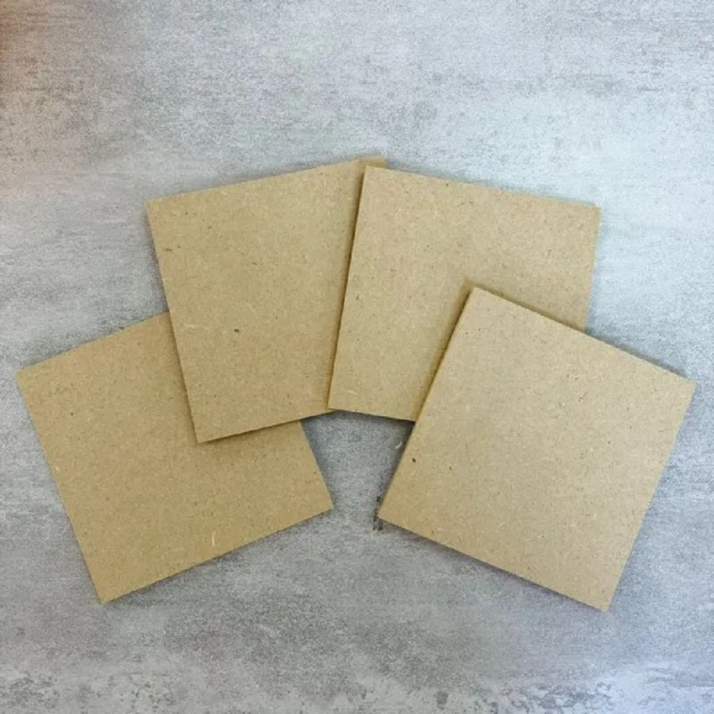 MDF Square Coasters 4pcs