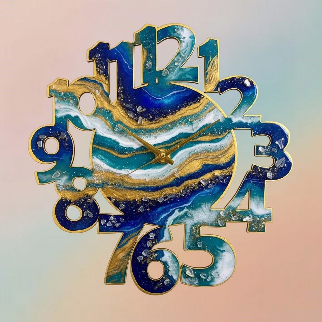 MDF Wall Clock Base For Resin Art Style 1