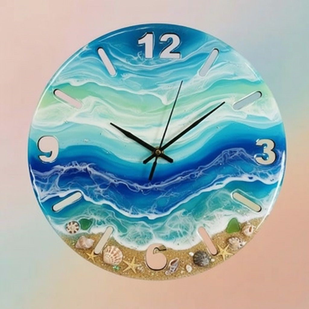 MDF Wall Clock Base For Resin Art Style 4
