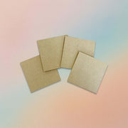 MDF Square Coasters 4pcs