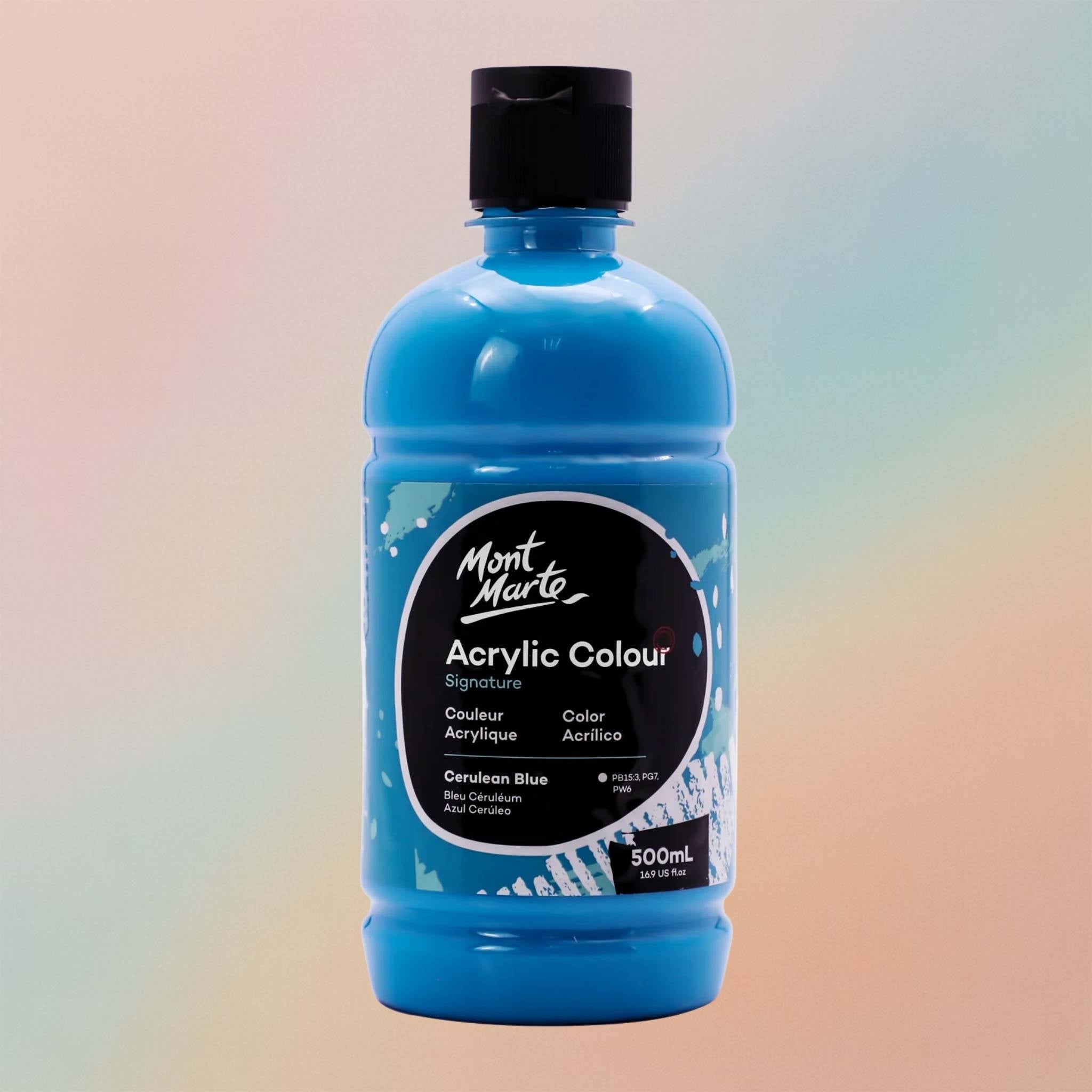 زجاجة ألوان أكريليك مونت مارت ٥٠٠ مل - أزرق سماوي