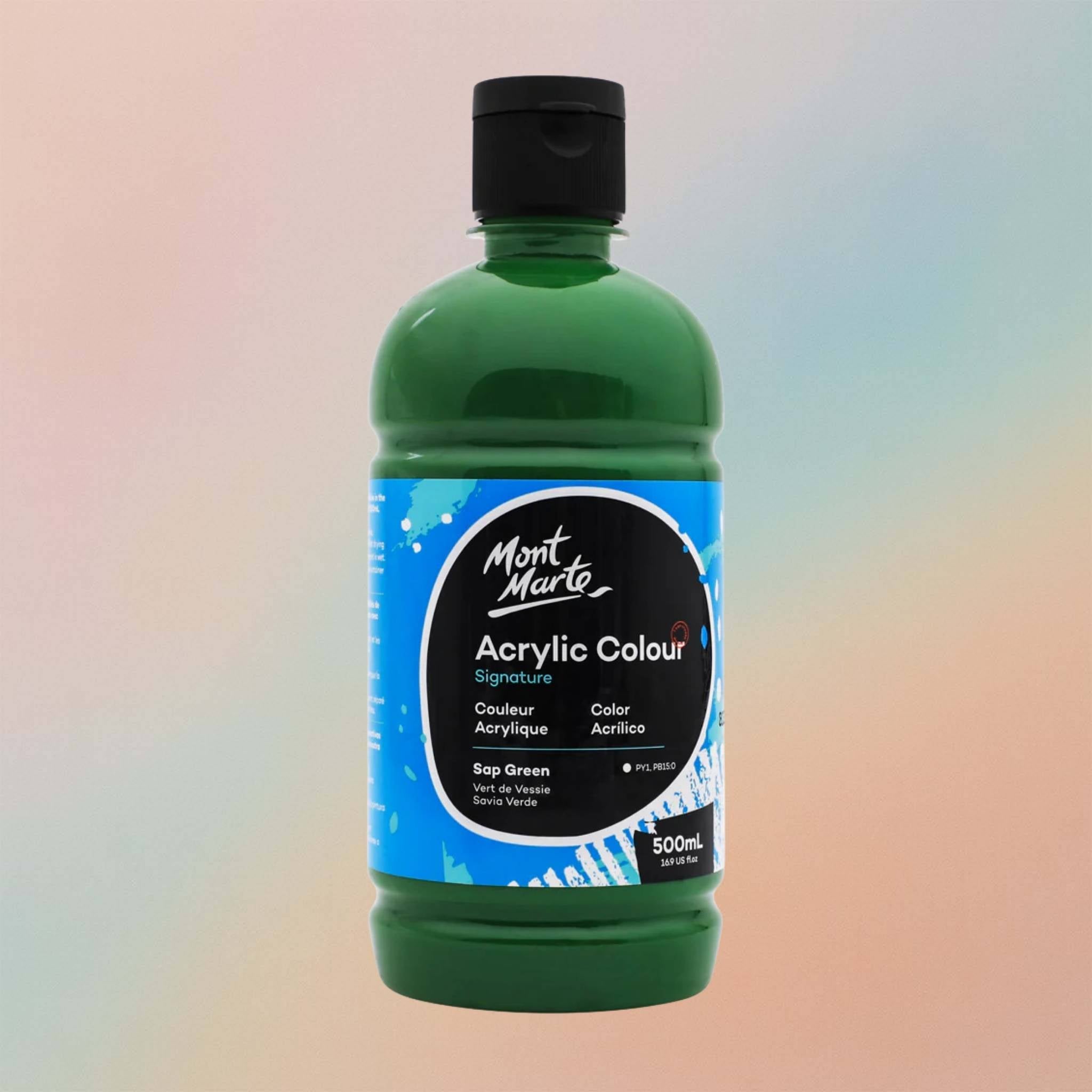 زجاجة ألوان أكريليك مونت مارت ٥٠٠ مل - أخضر ساب