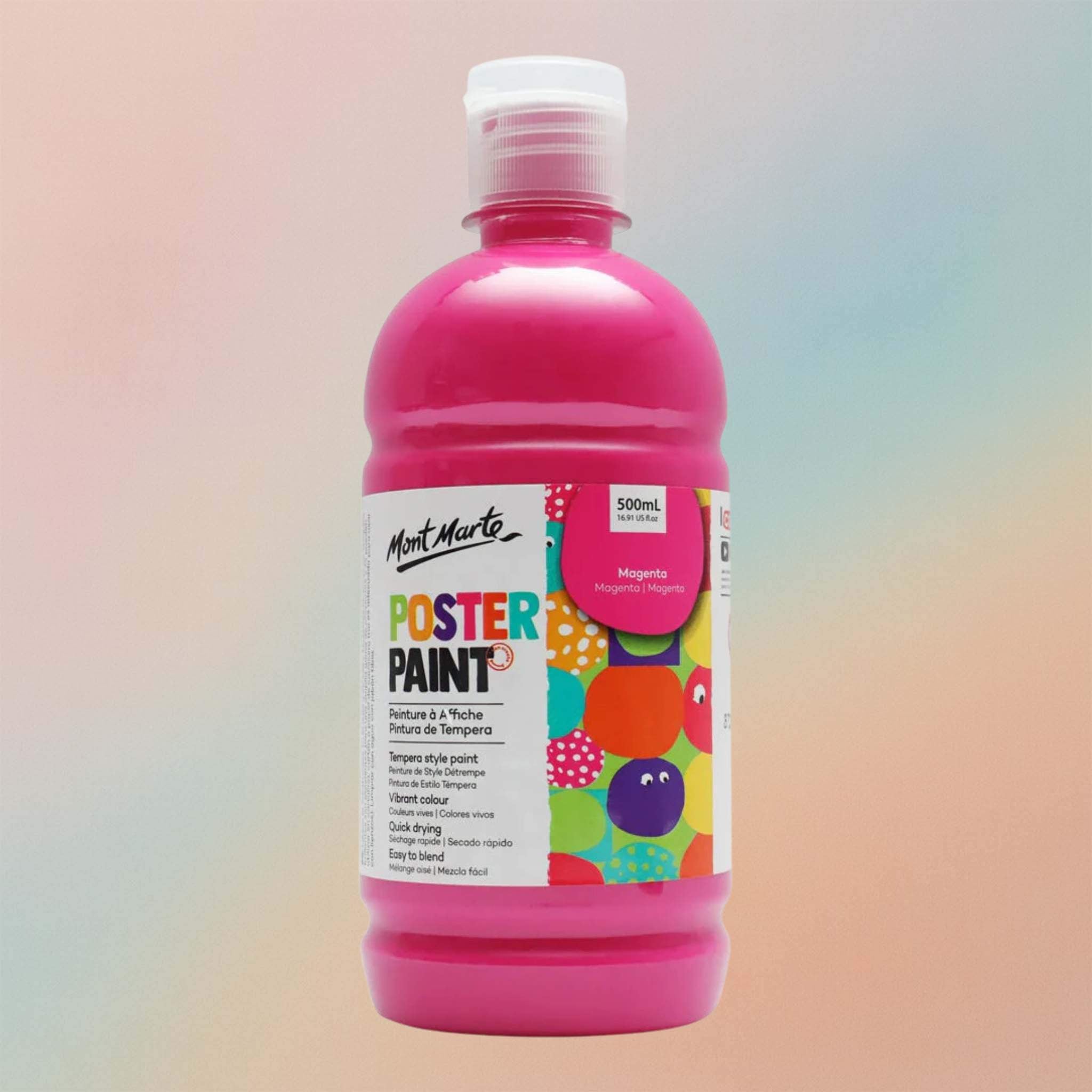 Mont Marte Poster Paint 500ml – Magenta