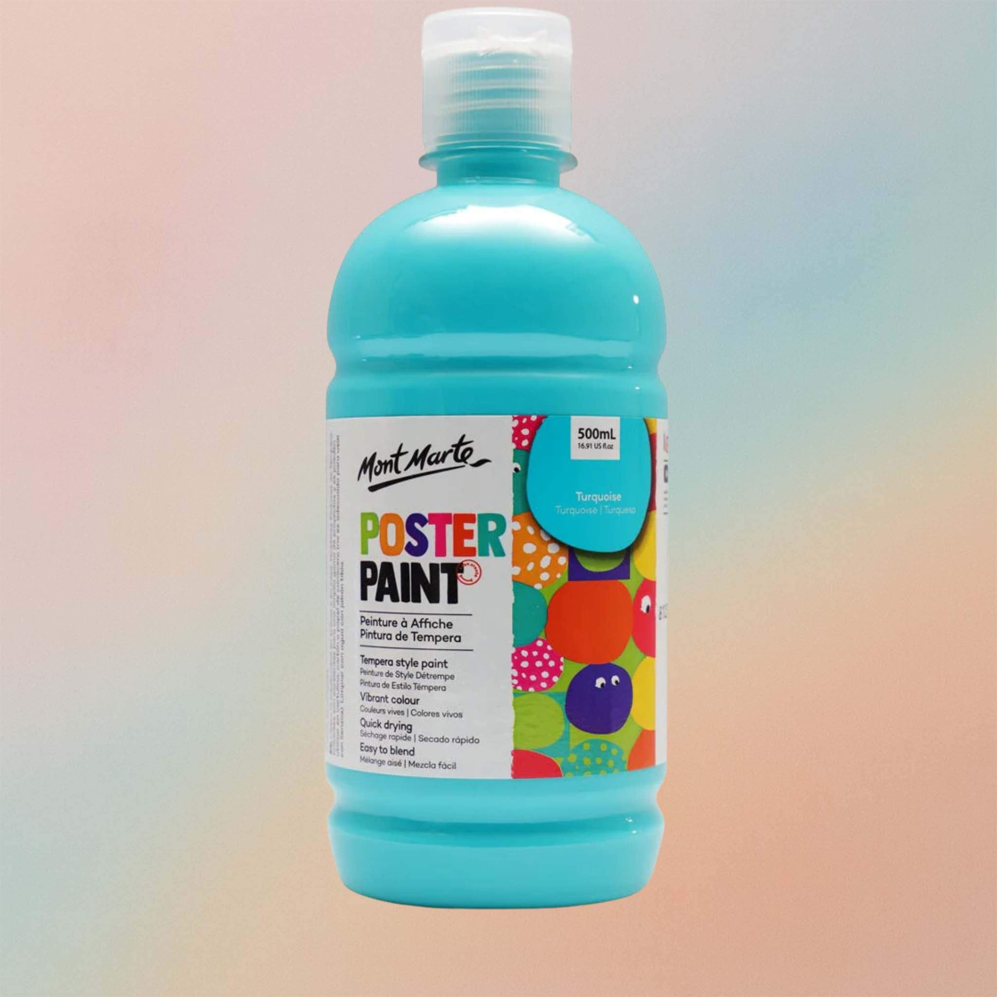 Mont Marte Poster Paint 500ml – Turquoise