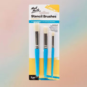 Mont Marte  Stencil Brush Set 3pcs 12/8/4