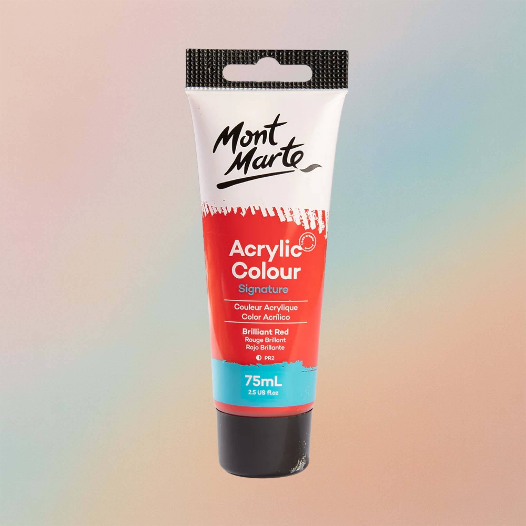 طلاء أكريليك مونت مارت ستوديو 75 مل - أحمر لامع