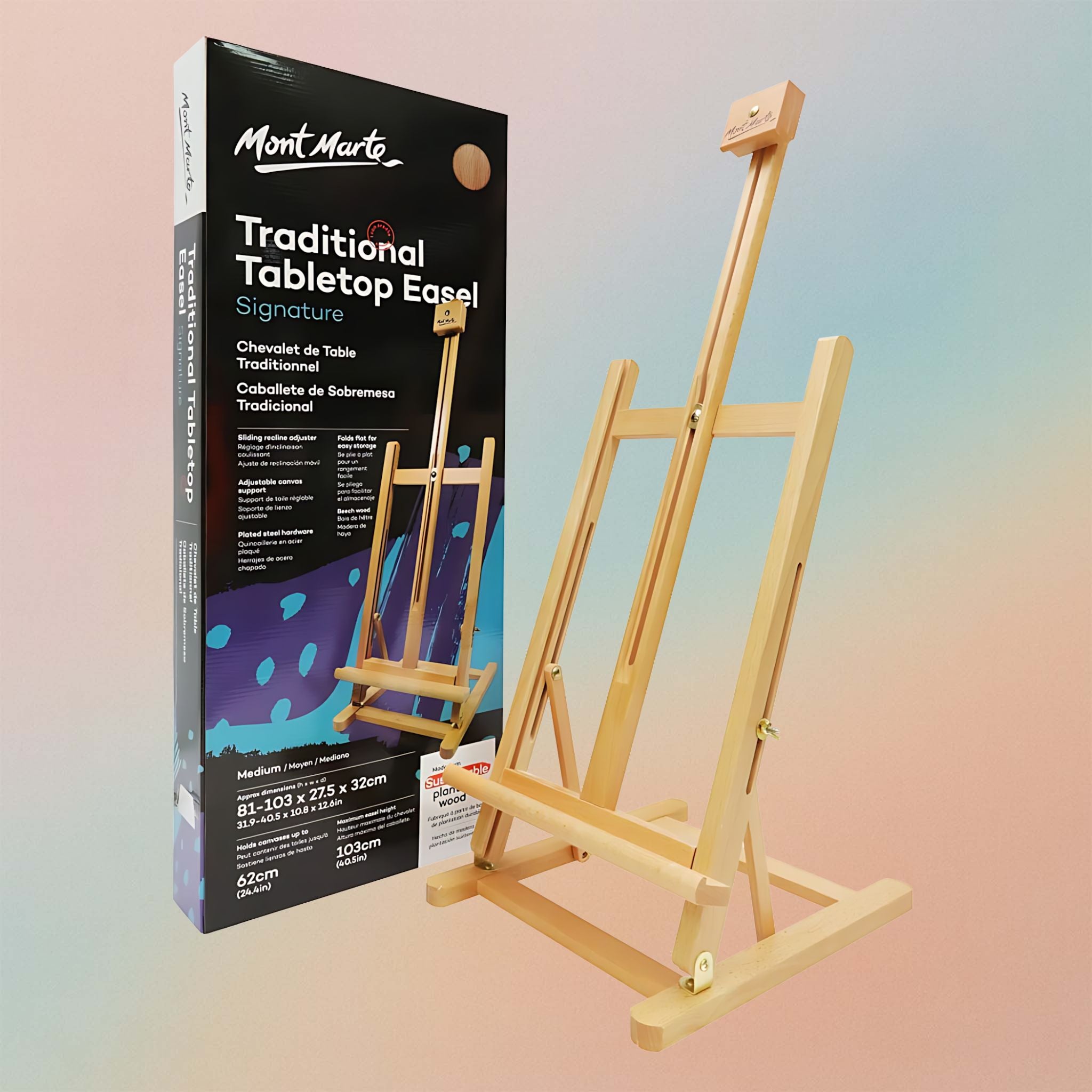 Mont Marte Traditional Tabletop Easel Signature – Medium