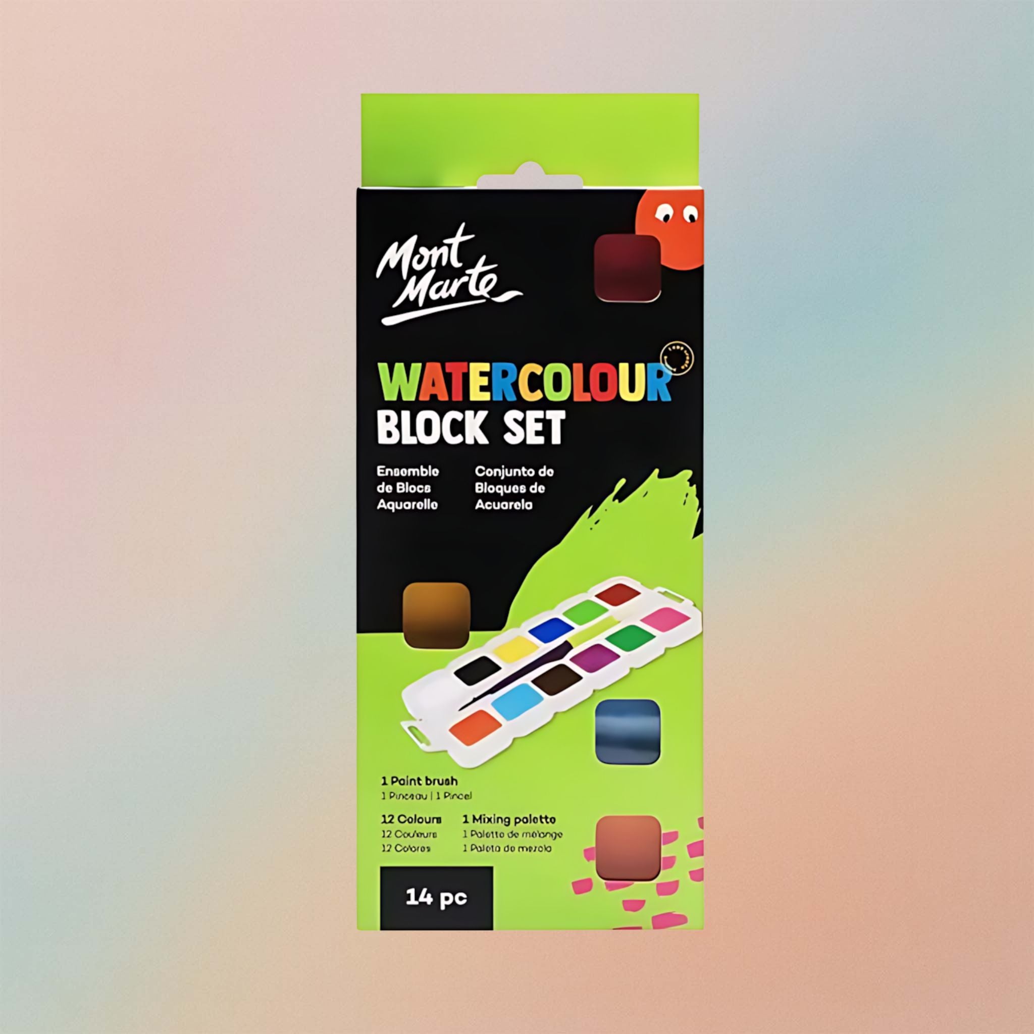 Mont Marte Watercolour Block Set 14pc Mont Marte