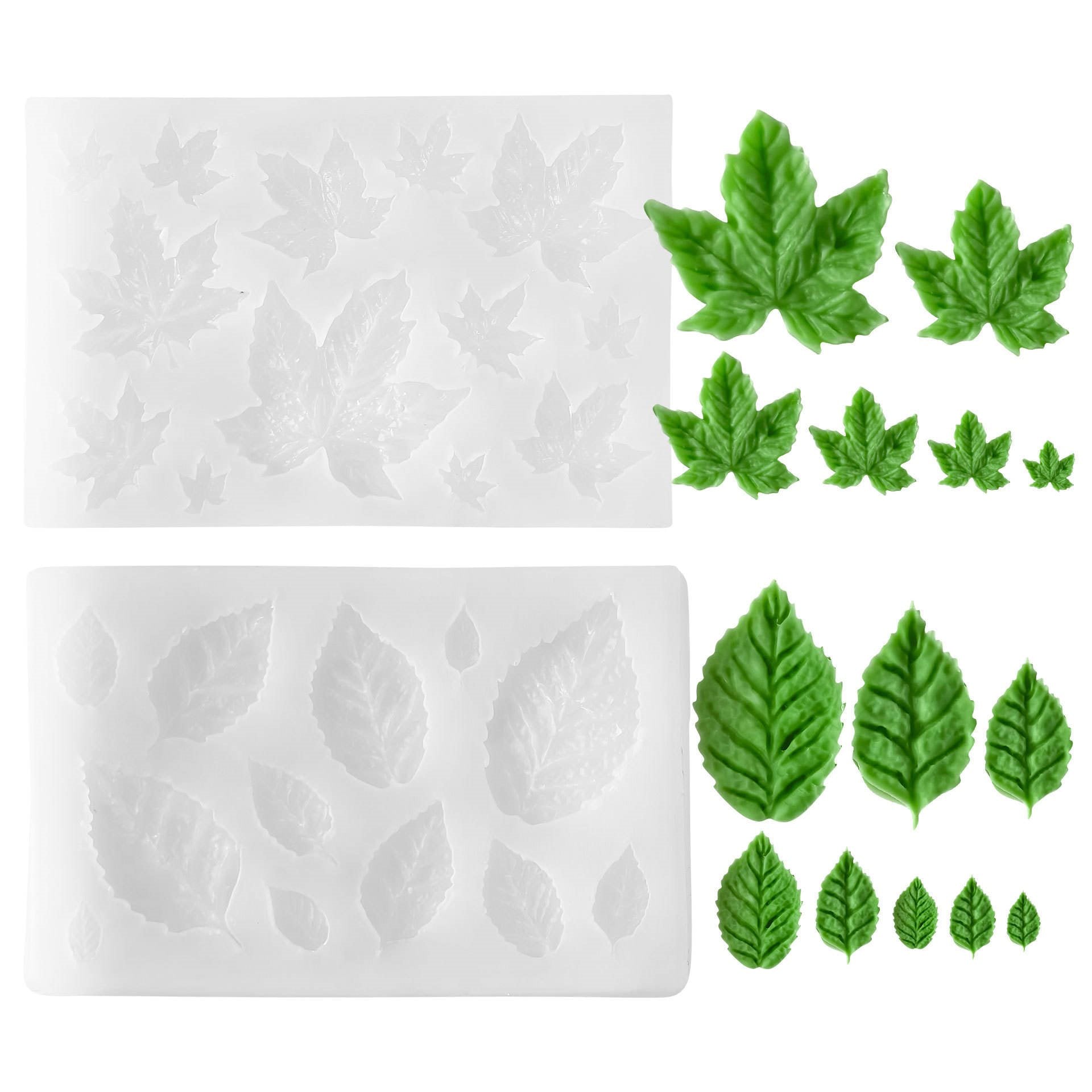 Maple Leaves 12 Cavity Mould For Candle, Resin, Gypsum & Art Crafts Making Silicone Mold