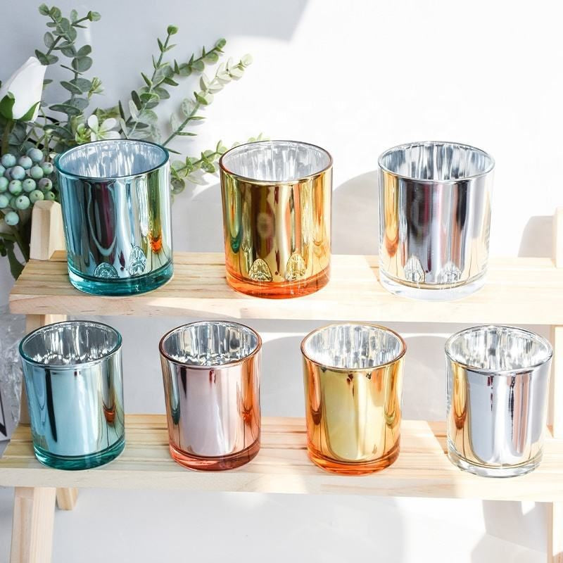 Metallic Candle Jar For Candle Making For DIY Craft