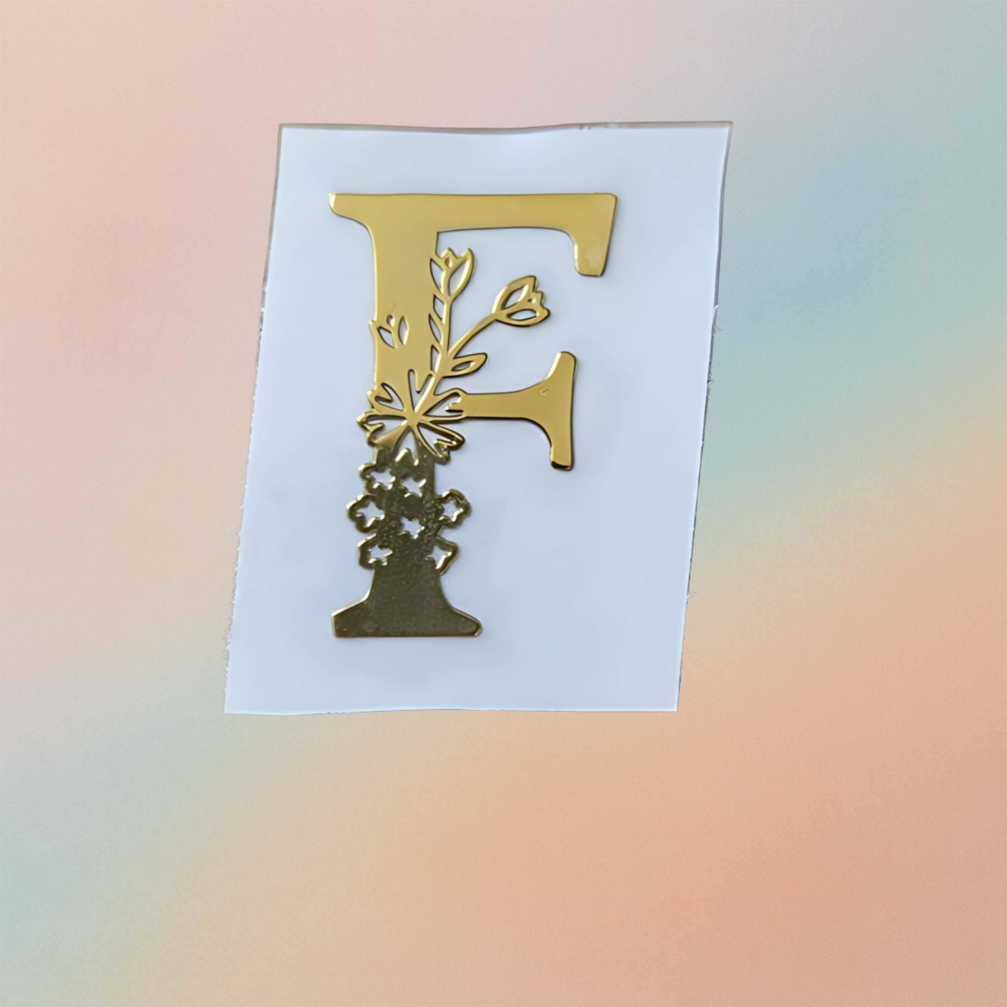 Metal Sticker - Initial alphabet