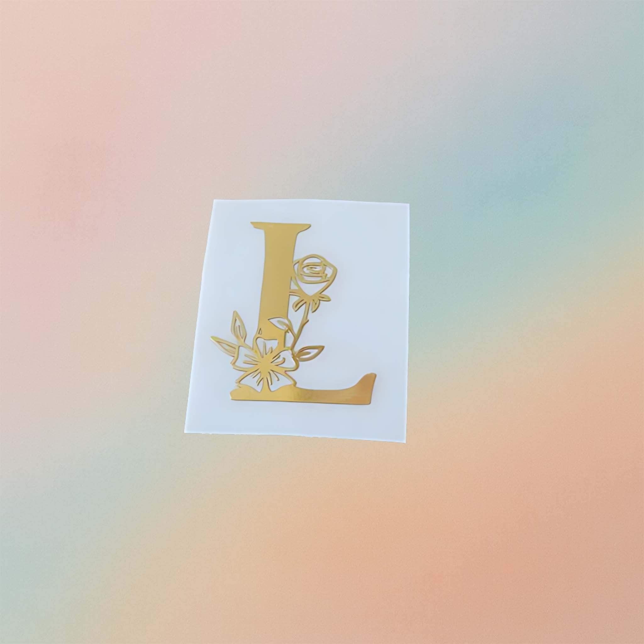 Metal Sticker - Initial alphabet