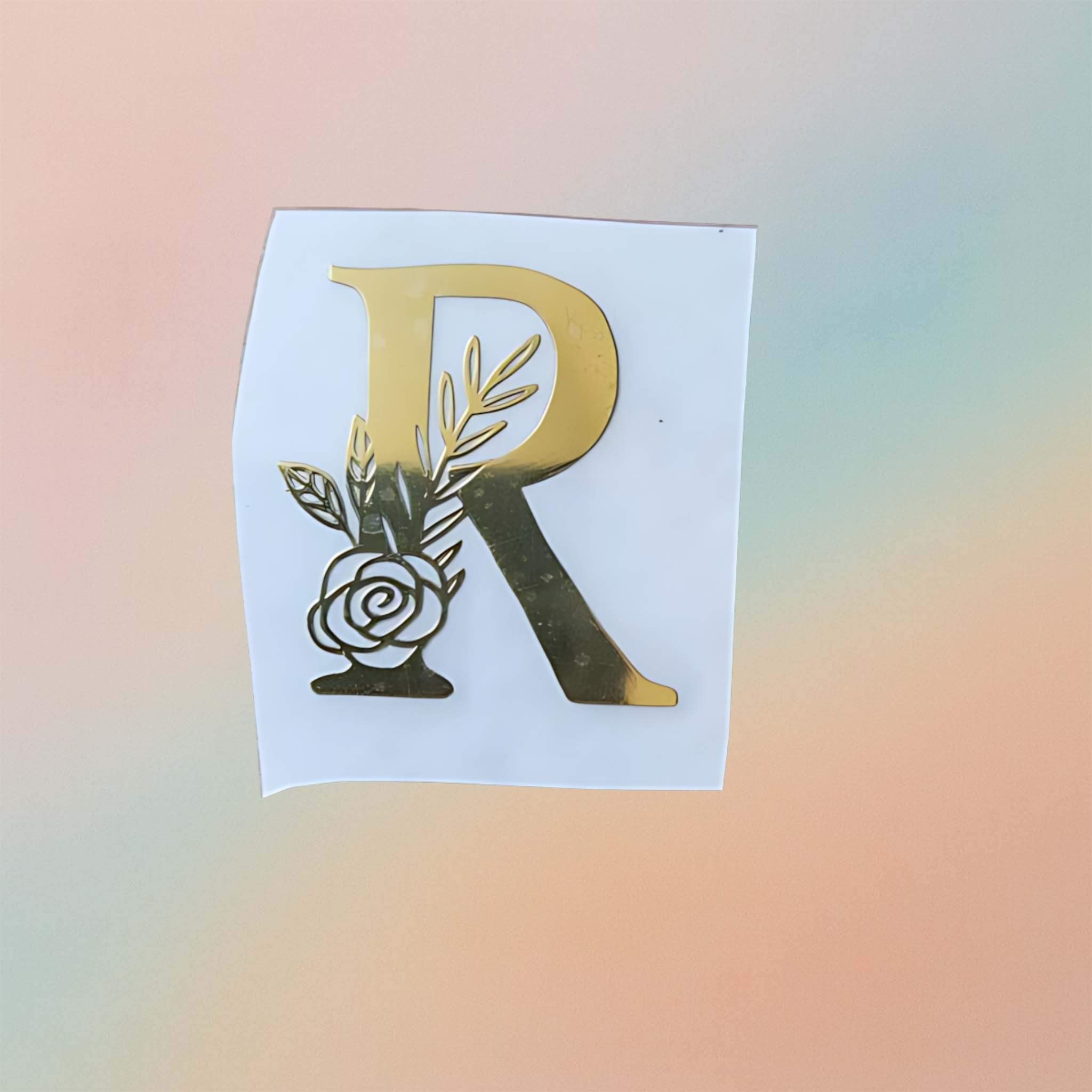 Metal Sticker - Initial alphabet