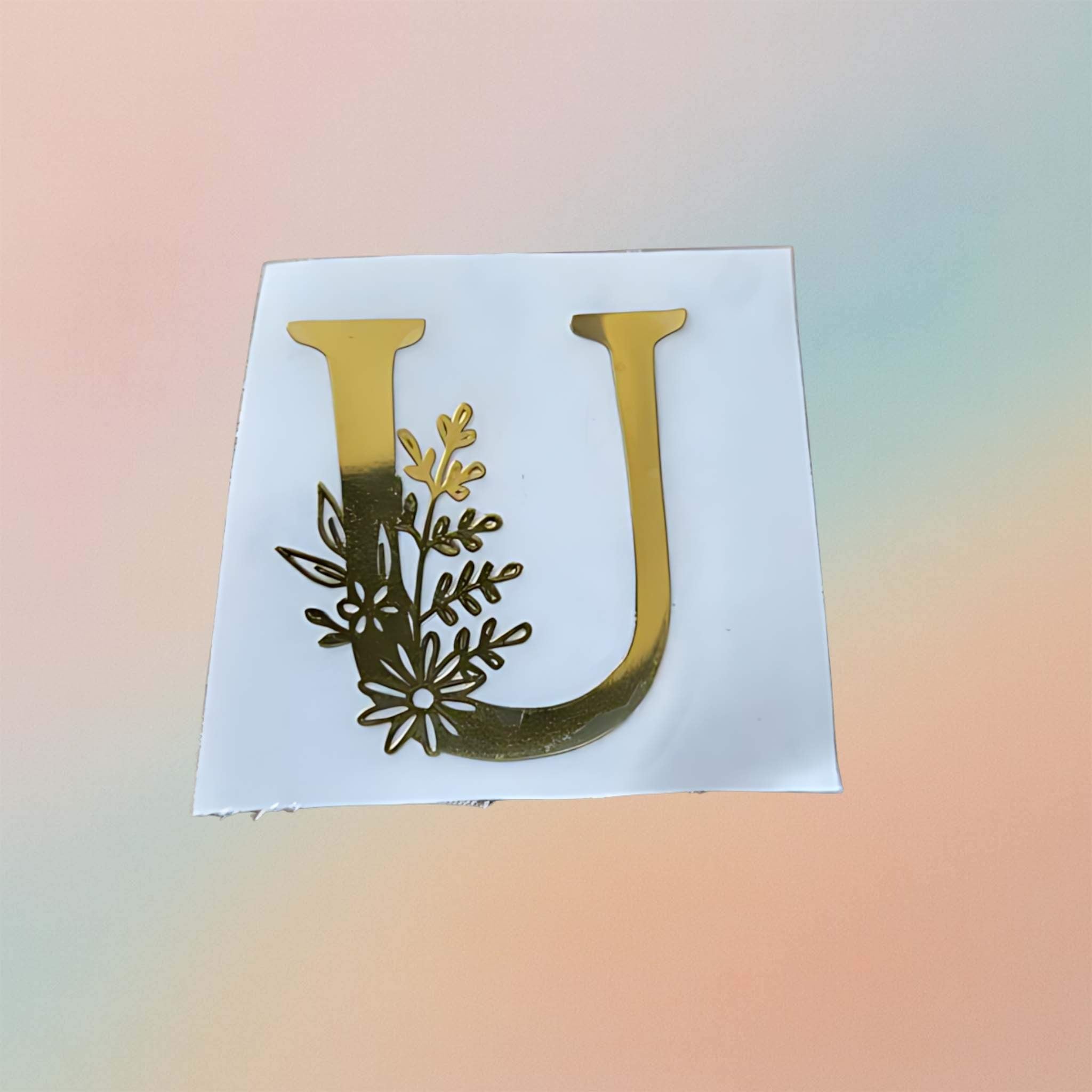 Metal Sticker - Initial alphabet