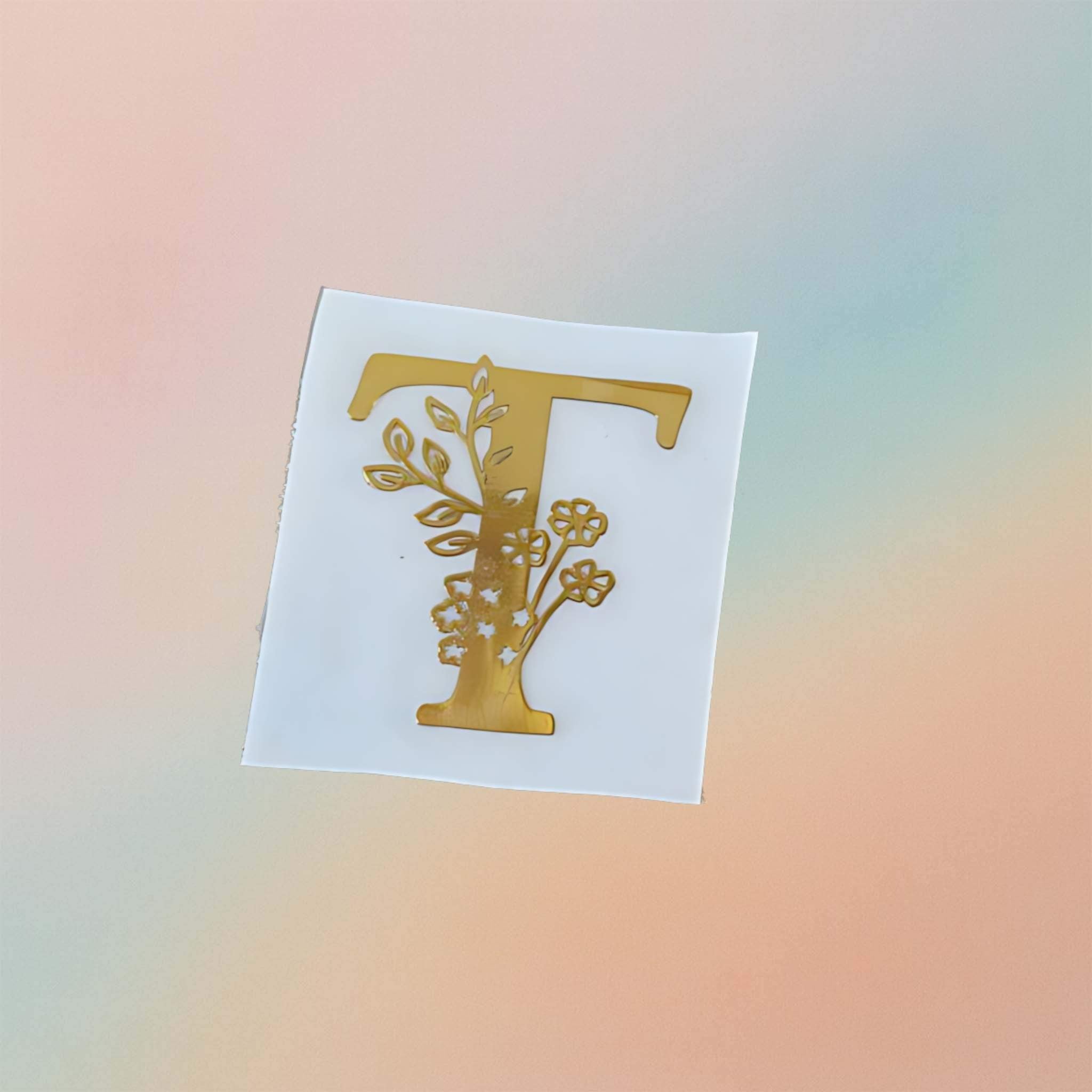 Metal Sticker - Initial alphabet