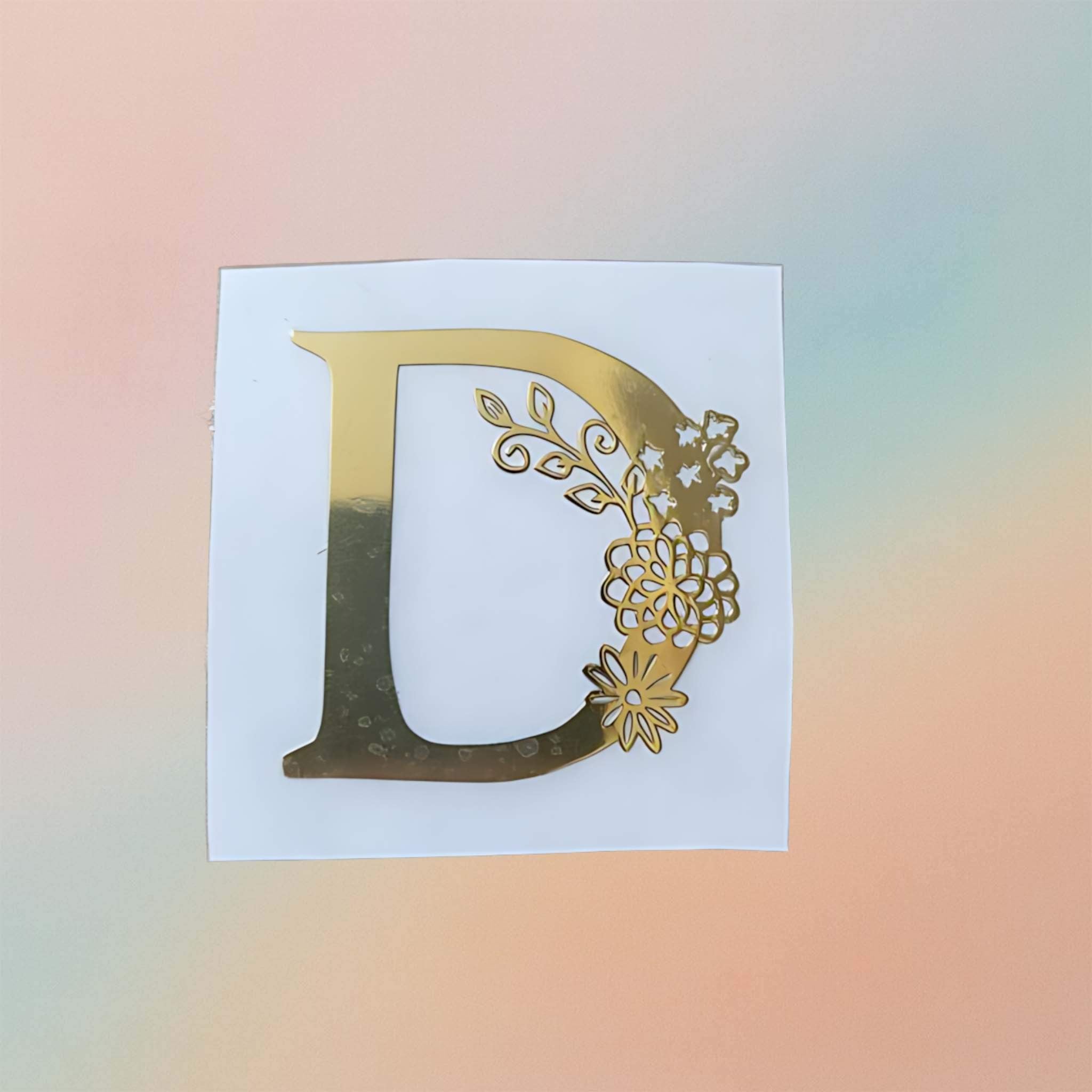 Metal Sticker - Initial alphabet