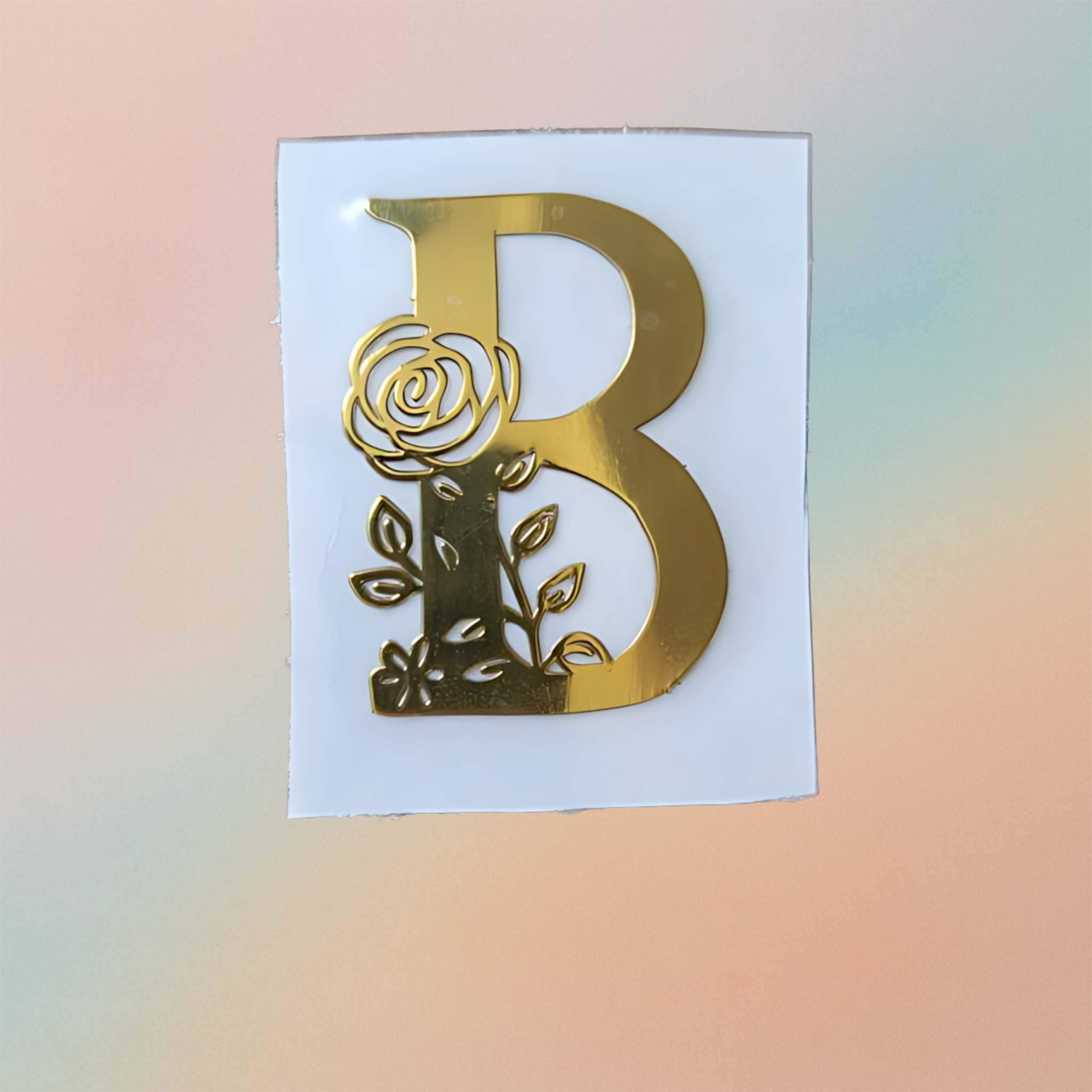 Metal Sticker - Initial alphabet