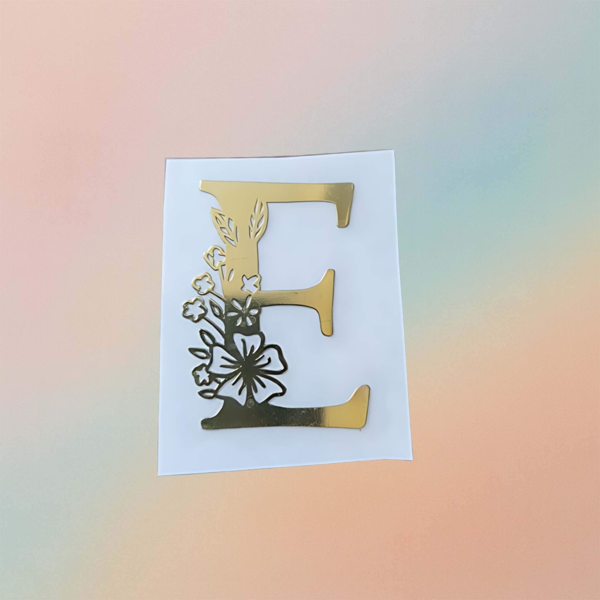 Metal Sticker - Initial alphabet