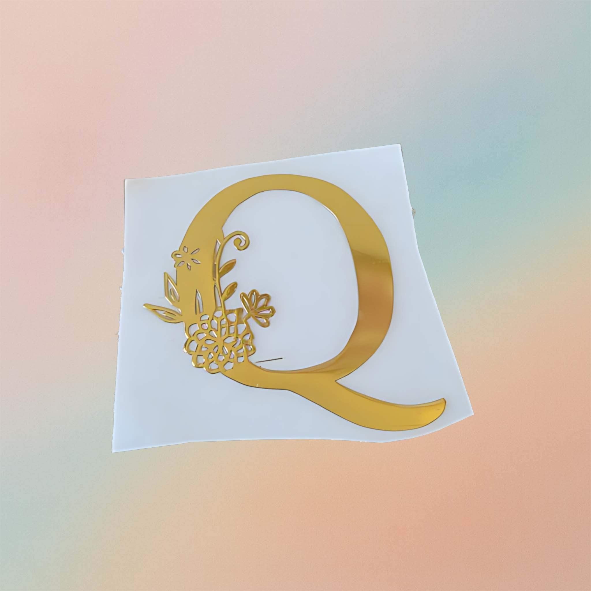 Metal Sticker - Initial alphabet