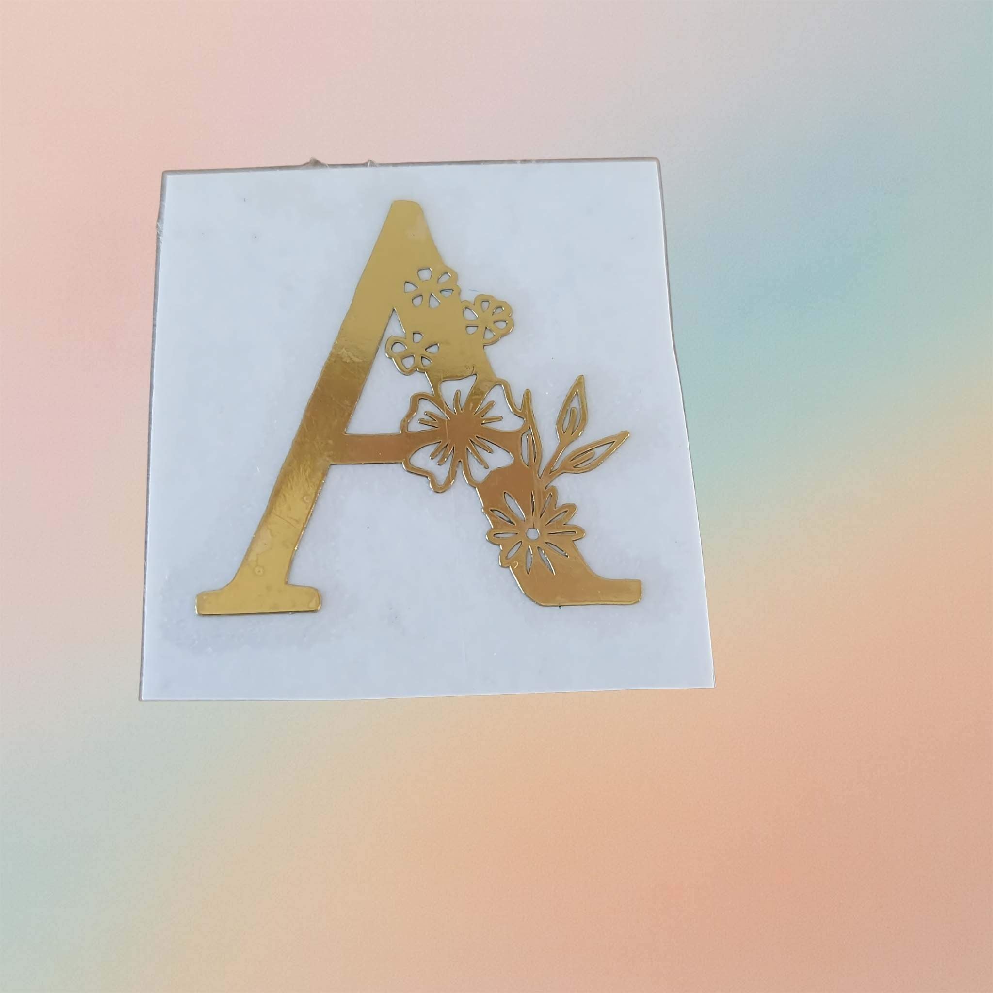 Metal Sticker - Initial alphabet