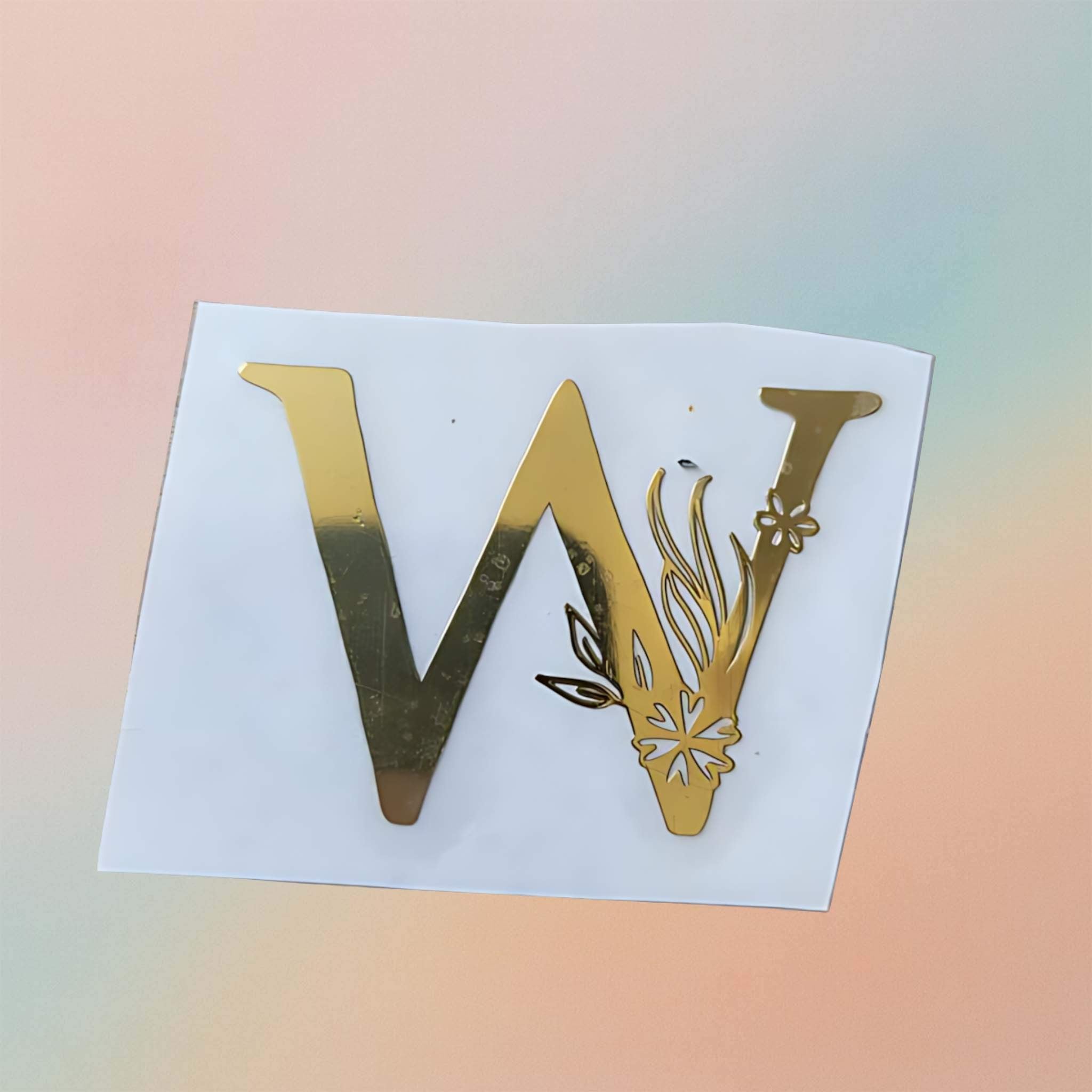 Metal Sticker - Initial alphabet