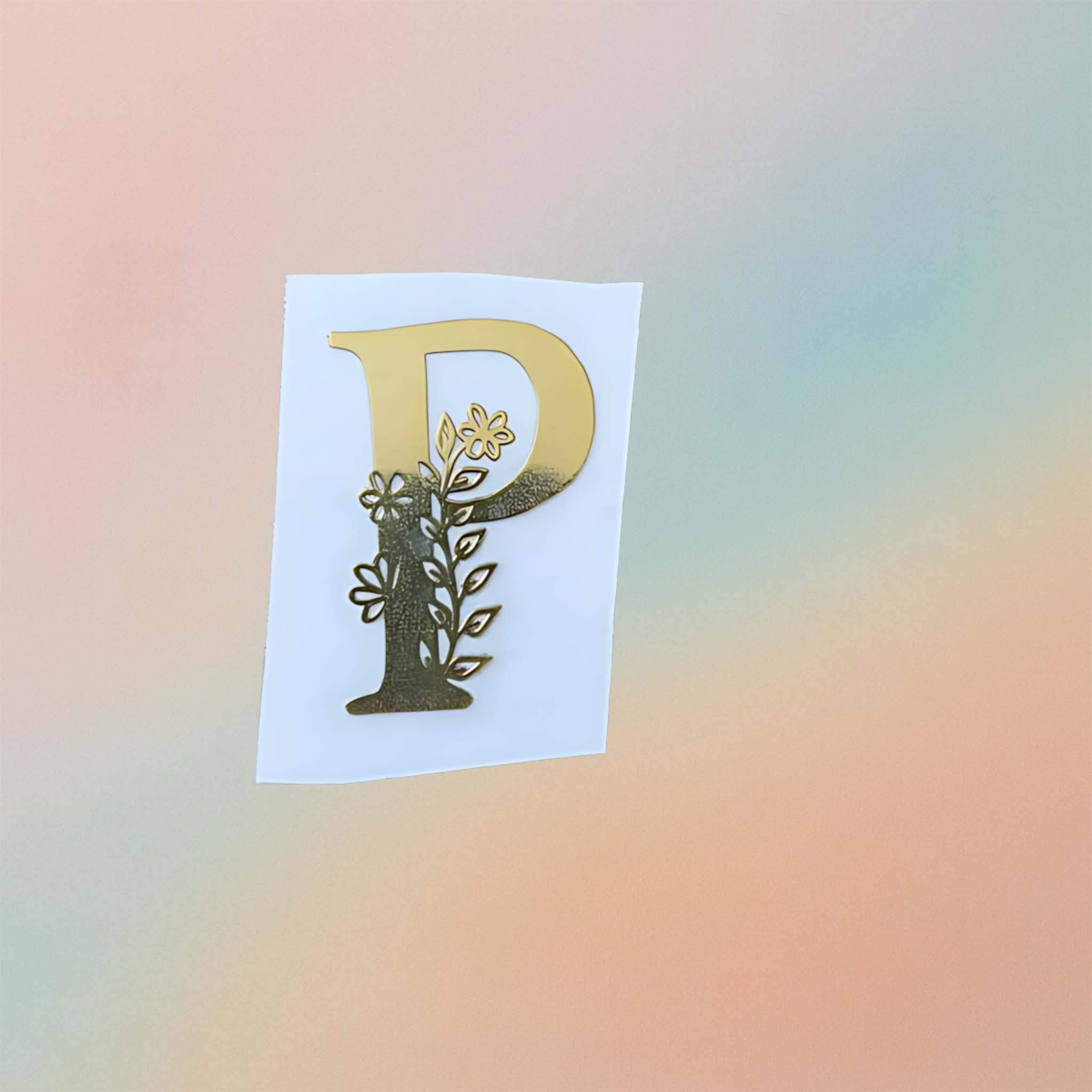 Metal Sticker - Initial alphabet