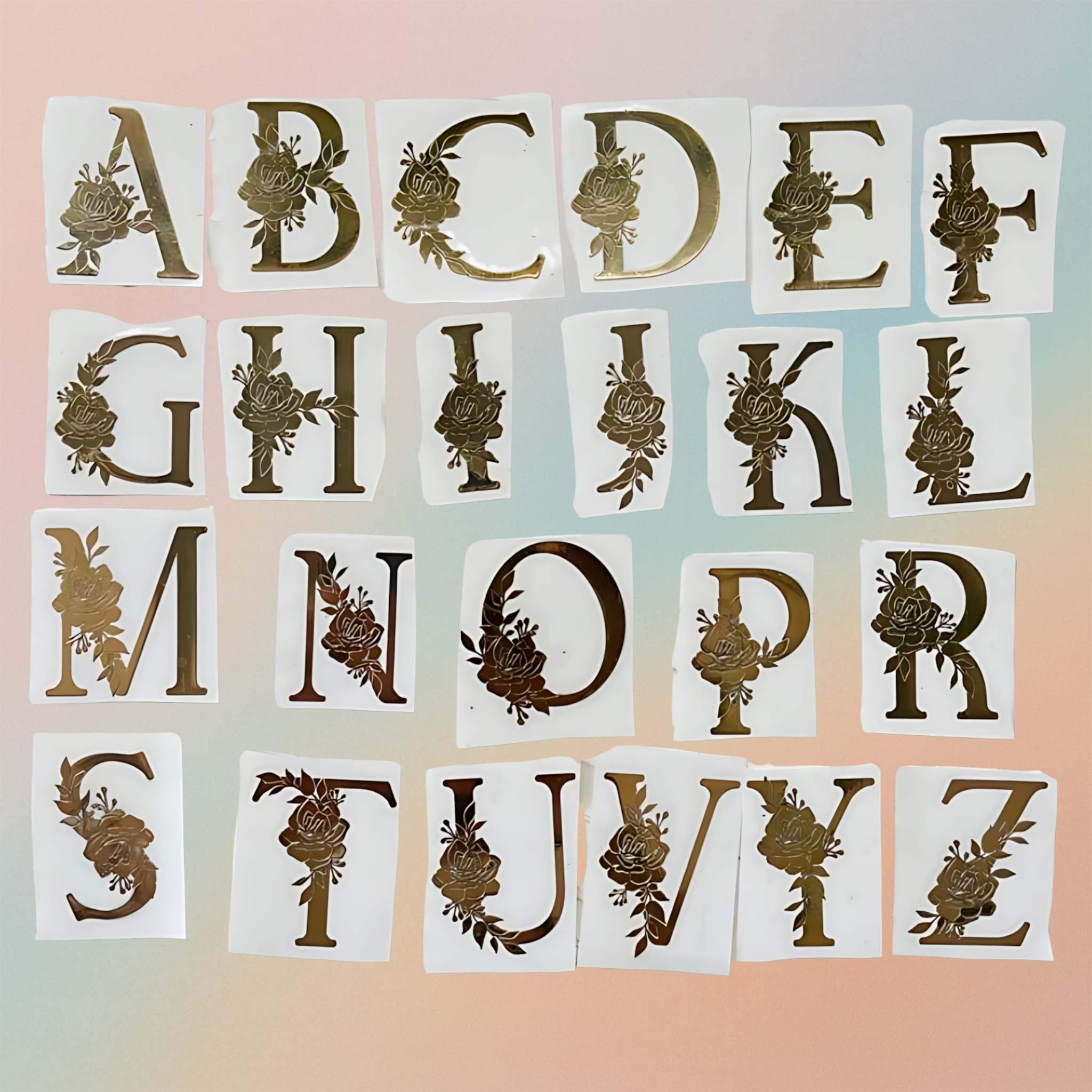 Metal Sticker - Initial alphabet
