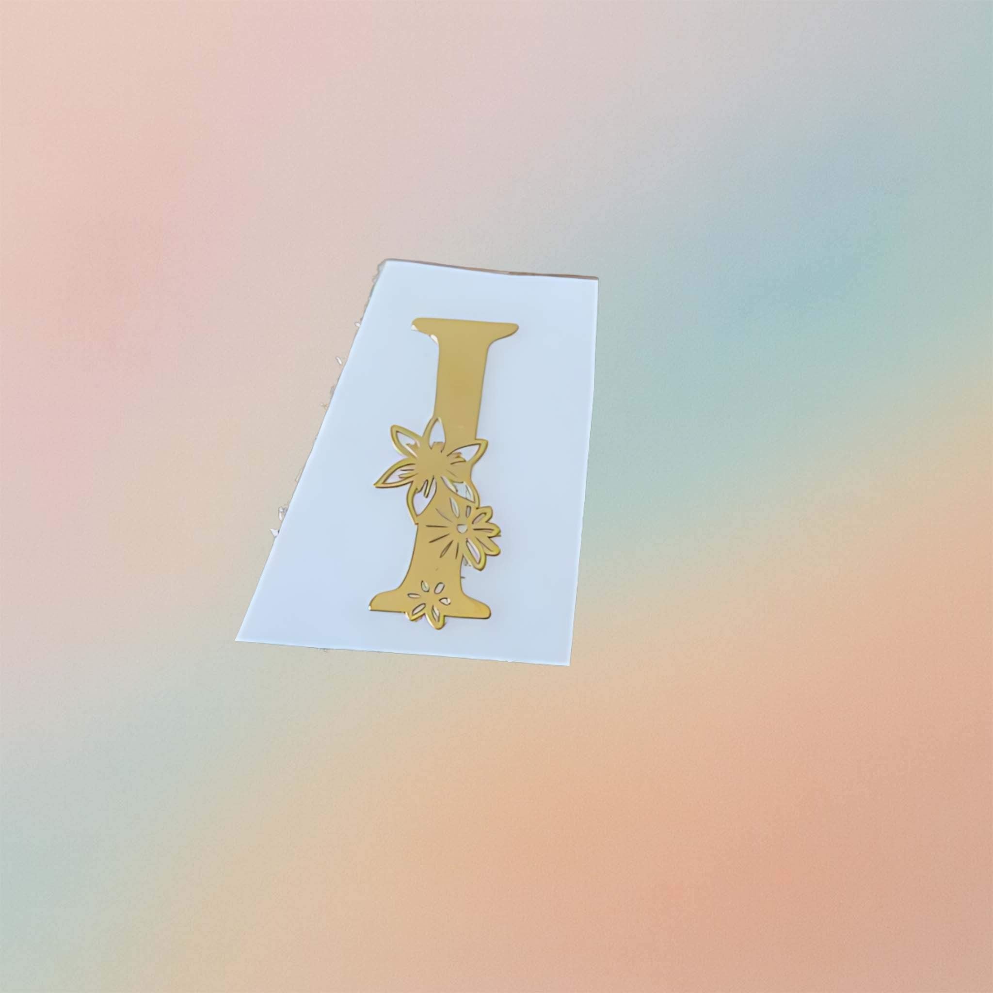 Metal Sticker - Initial alphabet