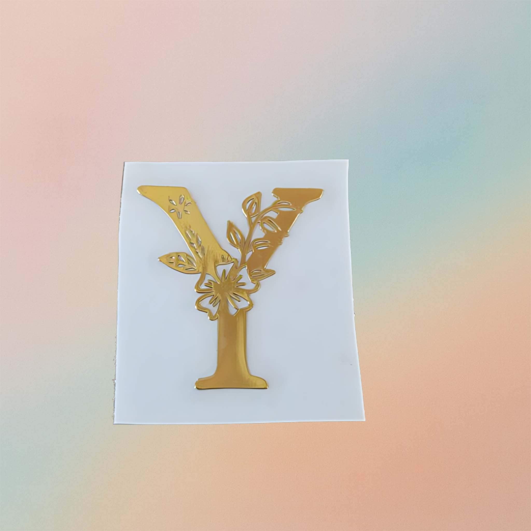 Metal Sticker - Initial alphabet