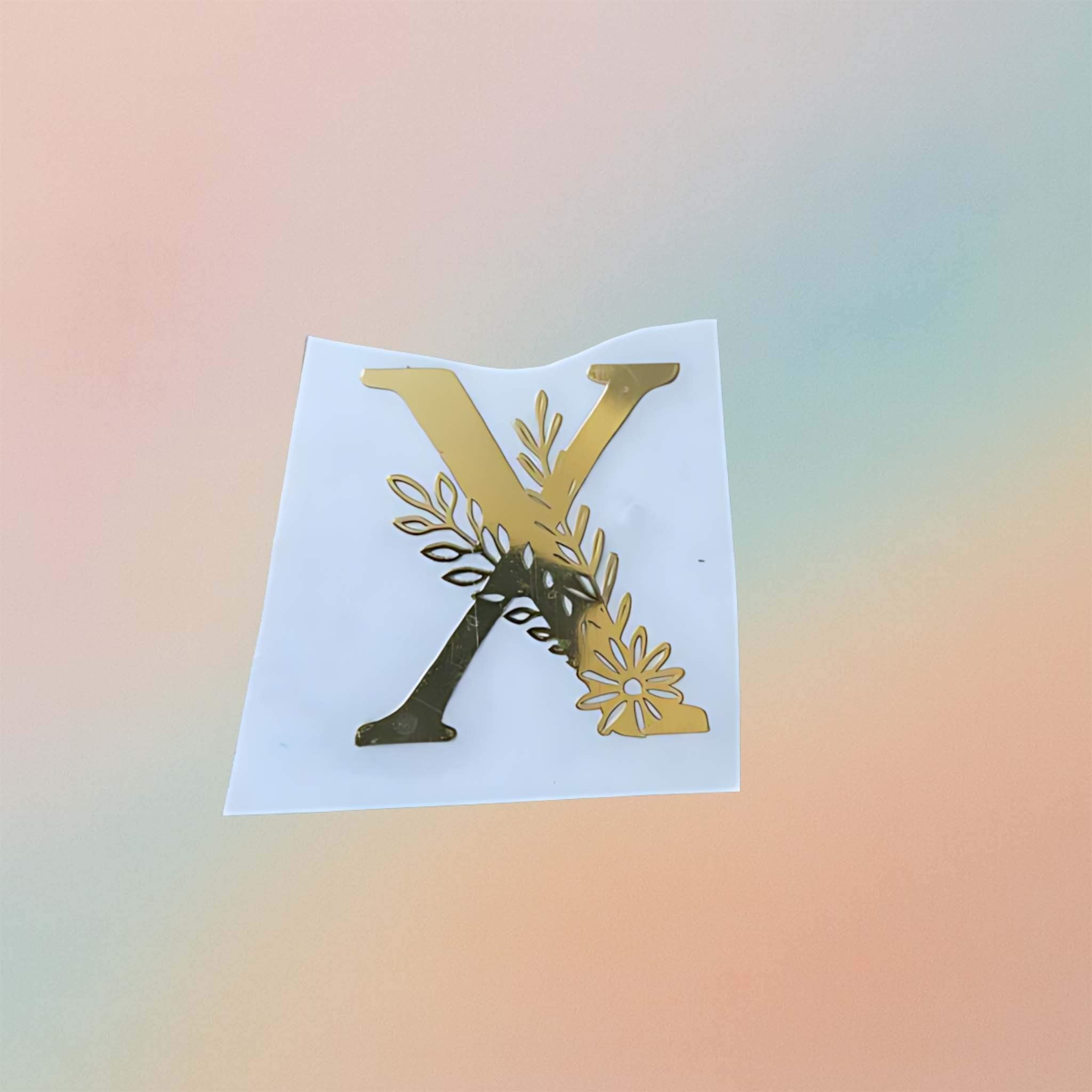 Metal Sticker - Initial alphabet