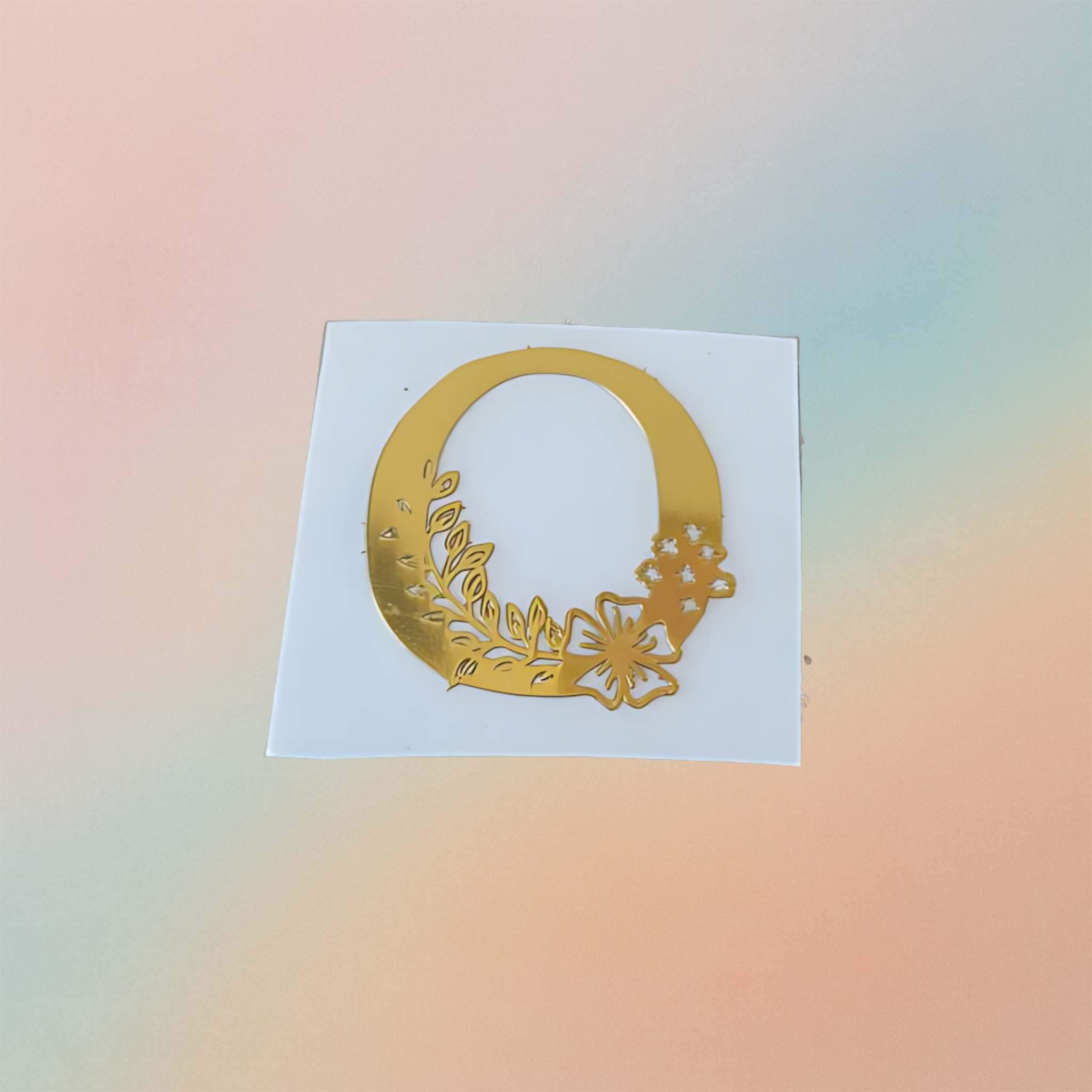 Metal Sticker - Initial alphabet