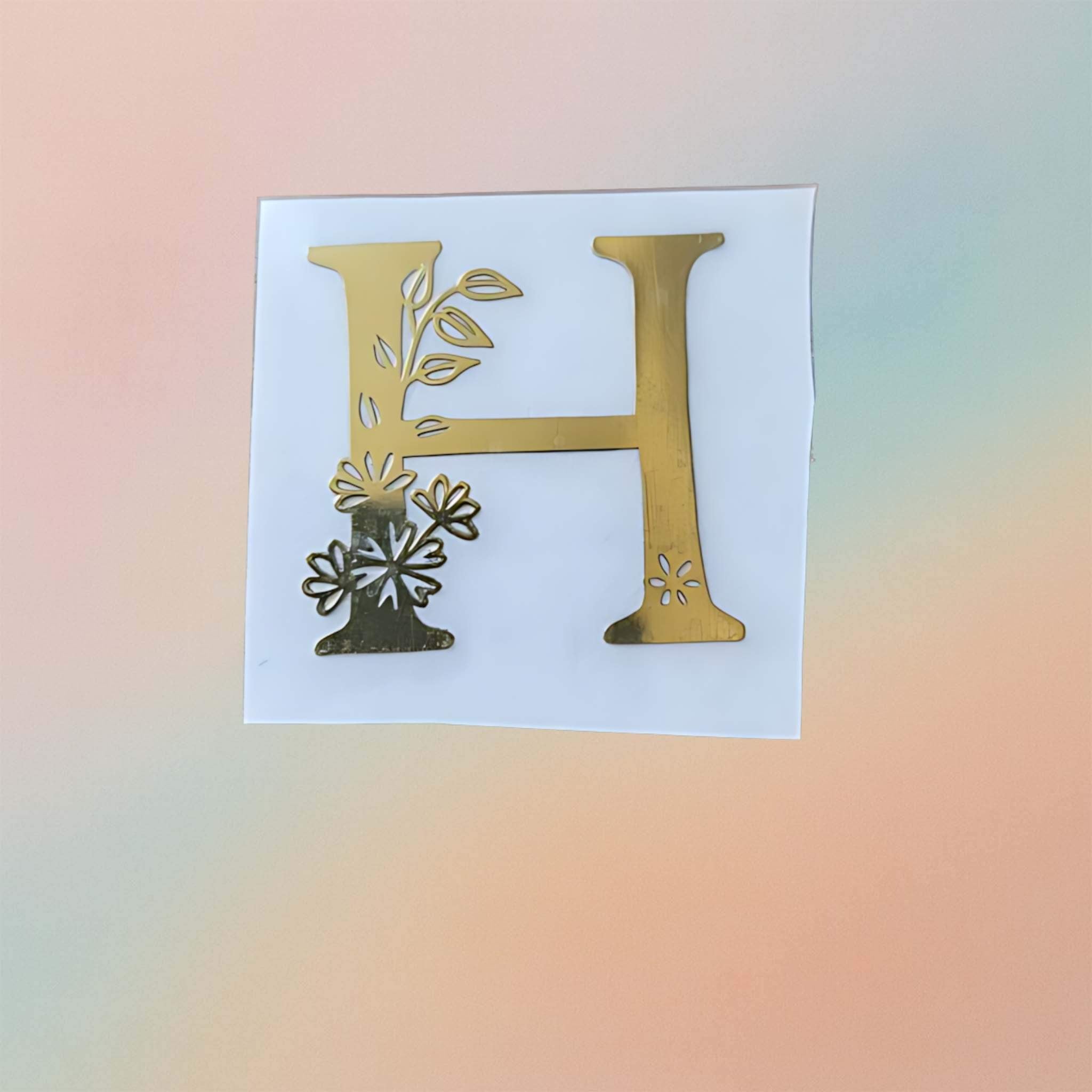 Metal Sticker - Initial alphabet